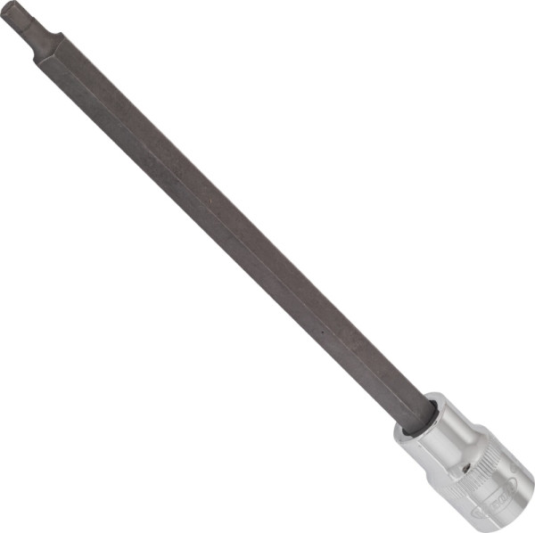 VIGOR Innensechskant Schraubendreher-Einsatz, Vierkant hohl 12,5 mm (1/2 Zoll), Innen-Sechskant Profil, 5 mm, Länge: 200 mm, V2087