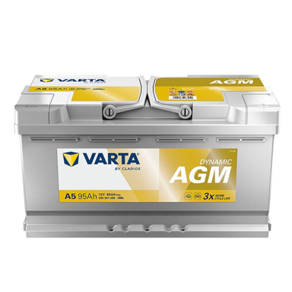 VARTA A5 Dynamic AGM Autobatterie 12V 95Ah G14, 595901085