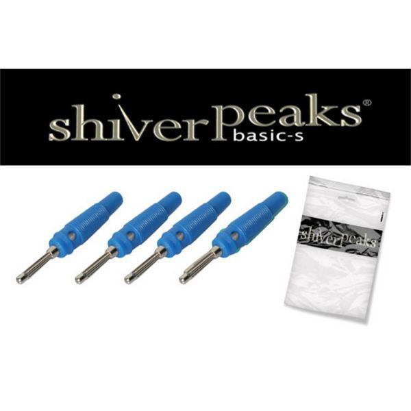 shiverpeaks BASIC-S, Laborstecker, VE: 4 Stück, blau, BS56205-4B