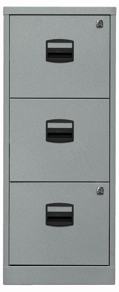 Bisley Hängeregistraturschrank PFA, 3 HR-Schubladen, silber, PFA3F355
