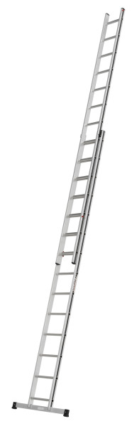 ALU-PRO Schiebeleiter zweiteilig, 2x14 Sprossen, Länge eingefahren 3,99 m / ausgefahren 7,07 m, 700462899