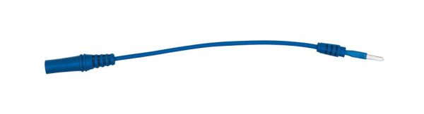 KS Tools 4,0 mm Eingangsbuchse auf 2,5 mm Prüfadapterstecker flach (blau), 150.0969