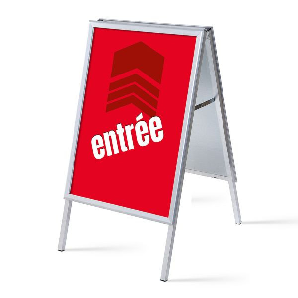 Showdown Displays Kundenstopper A1 Komplettset Eingang Rot Französisch, ZPA1G32MEI542