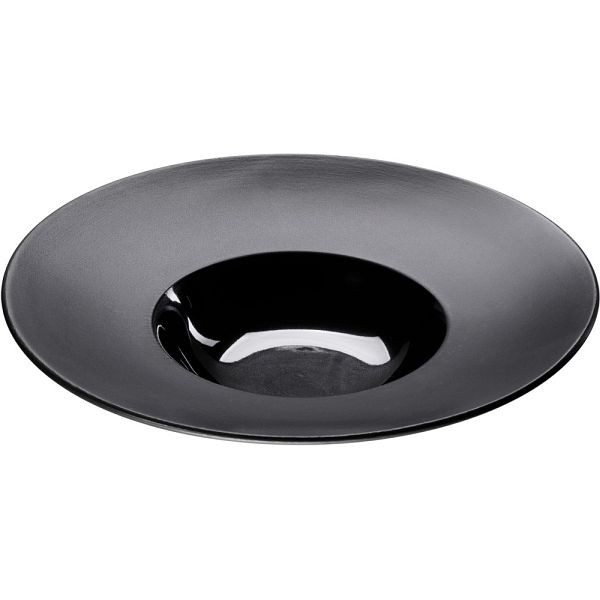 Stalgast Serie Gourmet Kontrast Teller tief mit breiter Fahne Ø 300 mm, schwarz, VE: 3 Stück, PZ2202300
