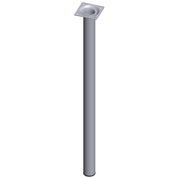 Element System STAHLROHRFUSS, LOSE, Ø30, M10, 600 mm, CHROM, VE: 4 STÜCK, 11100-00069