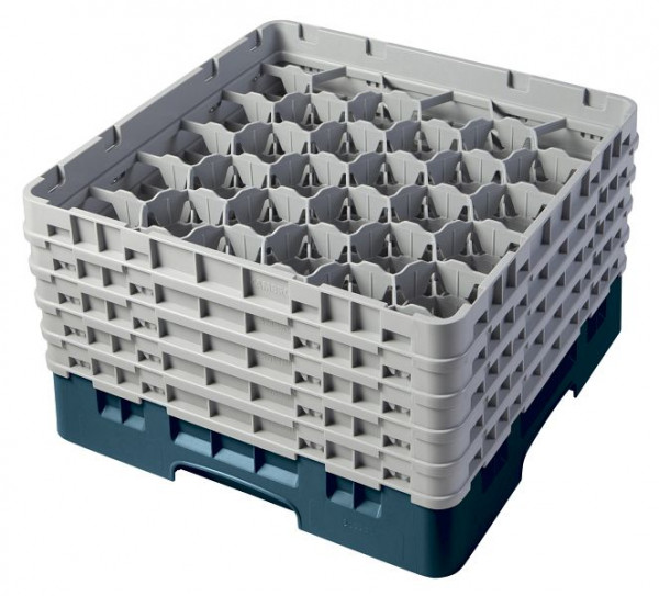 Cambro Spülkorb mit 30 Fächer Camrack® 25,7 cm Türkis, 30S958414