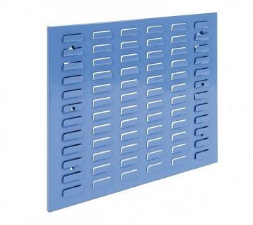 ADB Schlitzplatte, waagerechte Kiemenschlitzung, L493xB456 mm, Farbe blau, RAL 5012, 23270