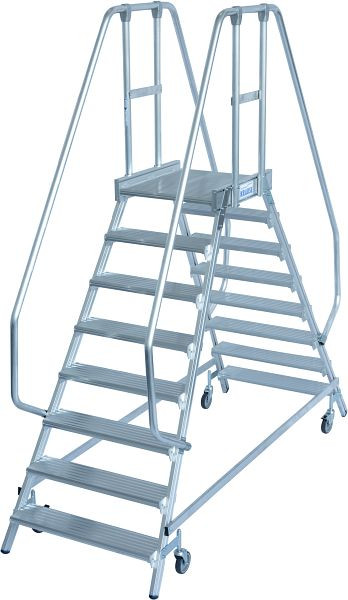 Krause Stabilo Podestleiter, fahrbar 2x8 Stufen, 821126