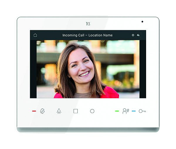 TCS Türkontrollsystem TASTA IP Video Freiprechen 7" Touch-Display weiß PoE-WLAN, IVW6420-0145