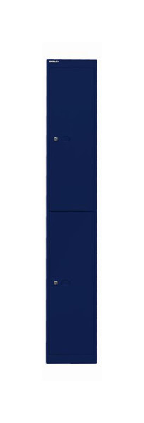 Bisley Garderobenschrank Office, 1 Abteil, 2 Fächer, oxfordblau, CLK182639