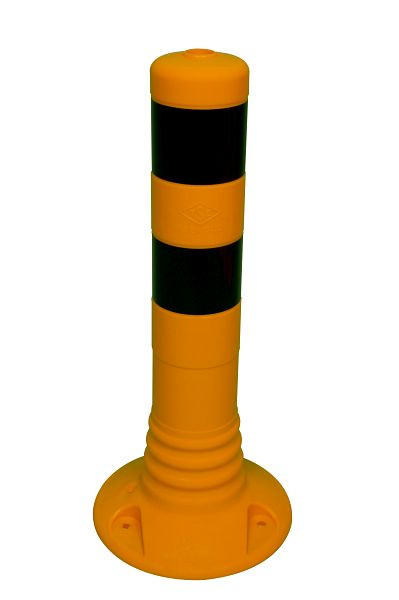 Schake Flexipfosten gelb schwarze Streifen Ø 80 mm, Höhe: 450 mm, 412444BG