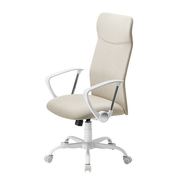 SONGMICS Bürostuhl, ergonomischer Drehstuhl, gepolsterter Sitz, Stoffbezug, verstellbar und neigbar, OBN034K01