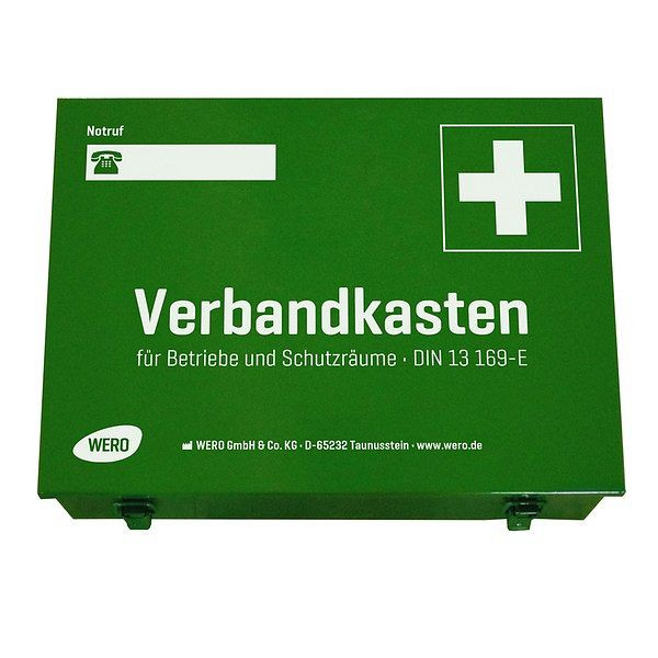 WERO Verbandkasten DIN 13169-E, gefüllt, 200057, 4052677006898