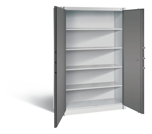 C+P Feuerschutzschrank Certos, H1950xB1200xT500mm, Farbe: Lichtgrau / Vulkangrau, Klinkengriff, 5 OH, 1180-00 S10532