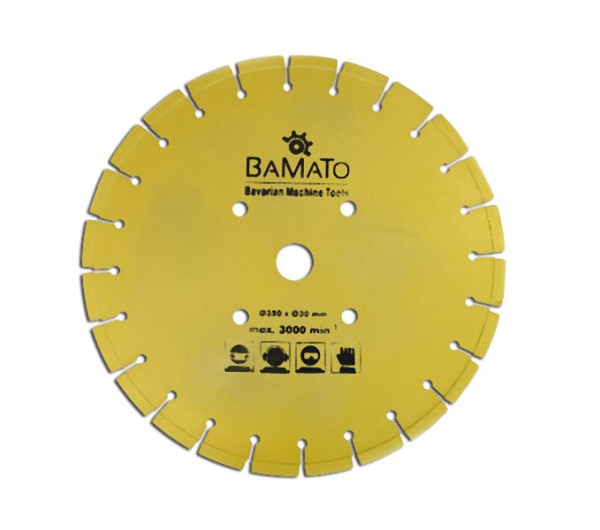 BAMATO Diamant Trennscheibe 355 x 30 mm, passend für STRM-355, STRM355TS