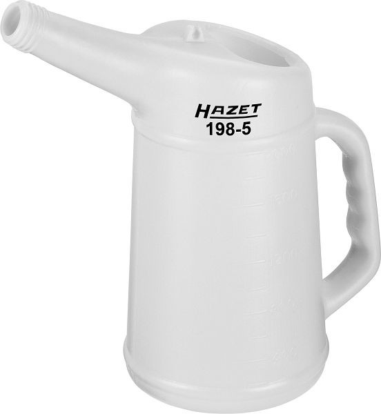 Hazet Mess-Becher, für Bremsflüssigkeit, Material: HDPE Farbe: weiß/ transparent, Füllmenge: 2 l, 198-5