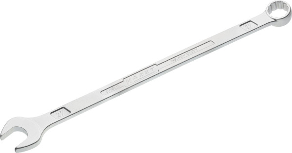 Hazet Ring-Maulschlüssel, extra lang, schlanke Bauform, Außen-Doppel-Sechskant-Tractionsprofil, 27 mm, 600LG-27