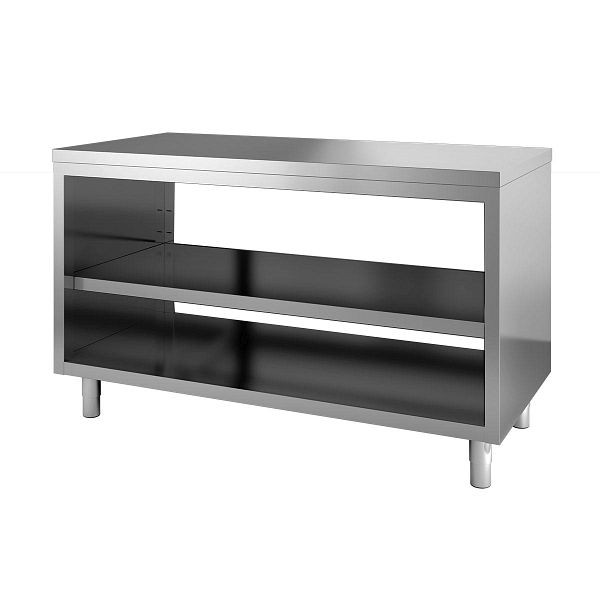 Vaiotec TOPLINE Arbeitsschrank 600 / offen mit Durchreiche, 150x60x85 cm, 10899