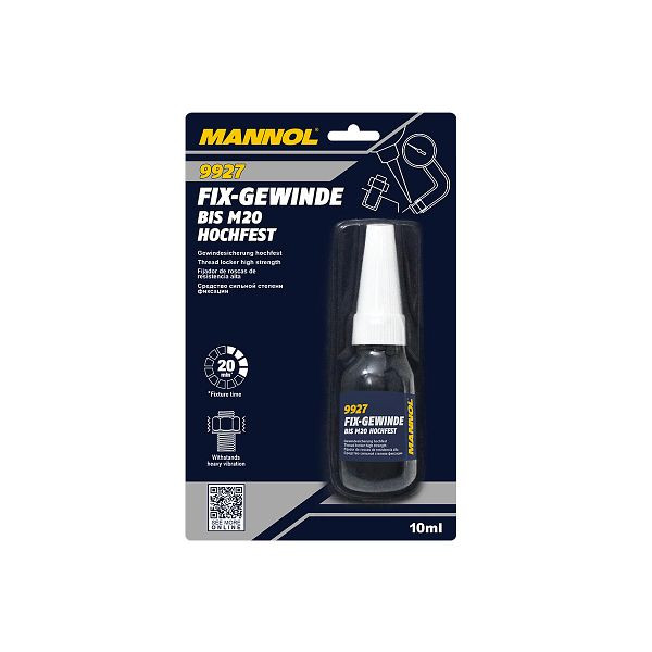 MANNOL Fix-Gewinde hochfest, VE: 10 ml, 9927, 4036021992709