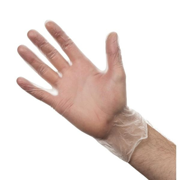 Vogue Vinylhandschuhe puderfrei transparent L, 100 Stück, Y247-L