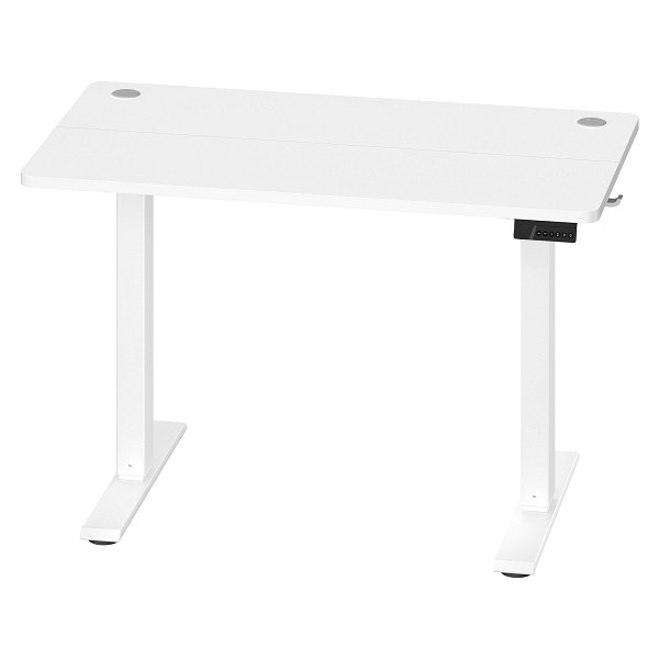 SONGMICS Stehschreibtisch, Weiß, 100x60x(72-120) cm, LSD310WZ03