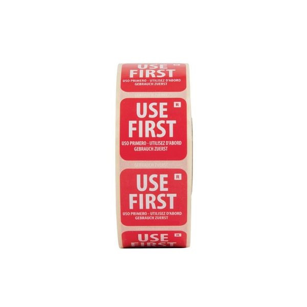 Hygiplas Etikett 25mm Use First, VE: 1000 Stück, Rolle, E149