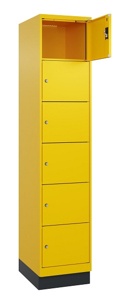 C+P Schließfachschrank Evolo PLUS, mit Sockel, 6 Fächer, 1950x400x500mm, 1023/10, 049020-126 S10022