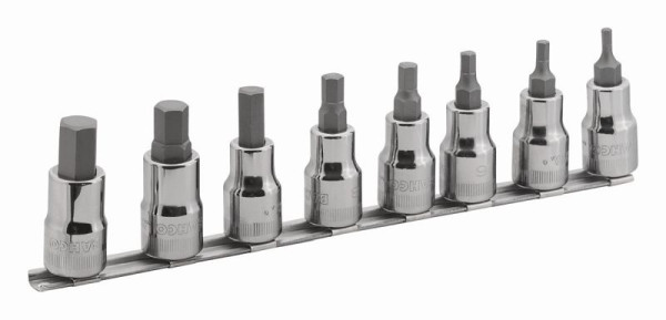 Bahco 1/2" Steckschlüssel-Satz, Sechskant, 7808HM, 7314150220434