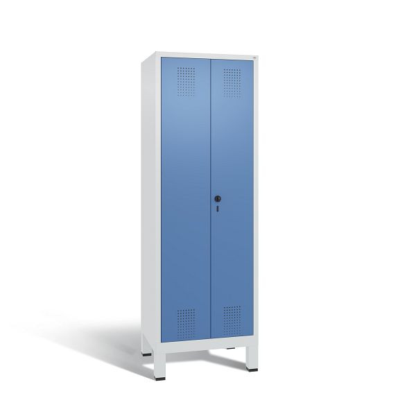 C+P Spind Evolo, 2 Abteile, H1850xB610xT500 mm, Grau/Fernblau, 48060-20 S10066