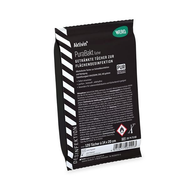 WERO Aktivin PuraBakt Tücher Nachfüllpackung, Folienpackung, VE: 120 Stück, 20747560
