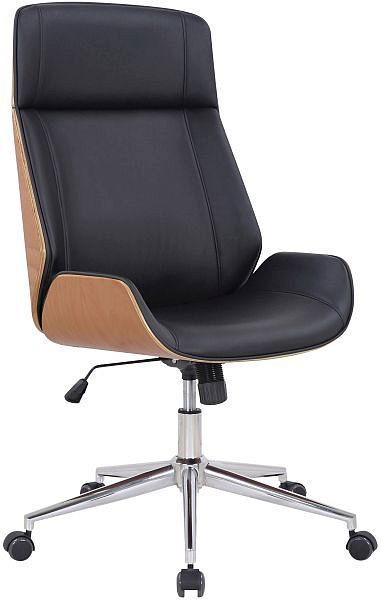 CLP Bürostuhl Varel Kunstleder, natura/schwarz, 314573