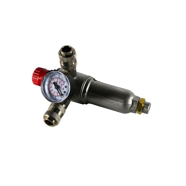 Airpress Druckregler 3/8" mit zwei universellen Schnellkupplungen 1/4", Ersatzteil, 9051087
