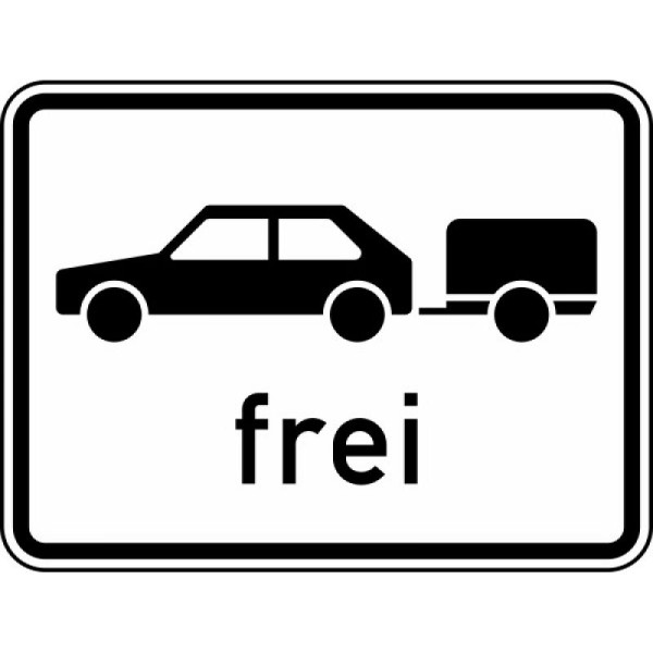 Stein HGS Personenkraftwagen mit Anhänger frei Nr. 1024-11, 750 x 562 mm, Alform, RA1, 1024-11-312