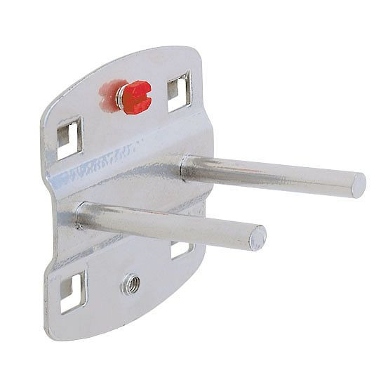 Kappes RasterPlan Doppelter Werkzeughalter mit geradem Dorn, Ø 6 mm, L 50 mm, alufarben, 4040.00.1801