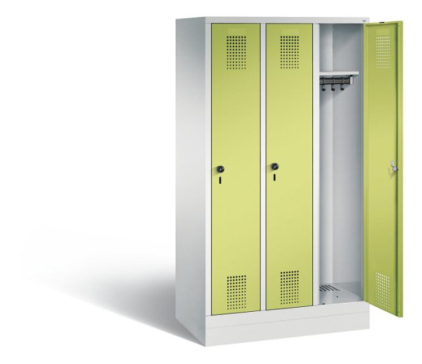 C+P Spind Evolo, H1600xB900xT500mm, Farbe: Lichtgrau / Viridingrün, 480206-30 S10049