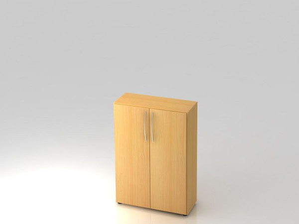Hammerbacher Schrank 3OH 34, 6cm tief Bogengriff Buche, 80x34,6x114,4 cm (BxTxH), V4550/6/6/BM