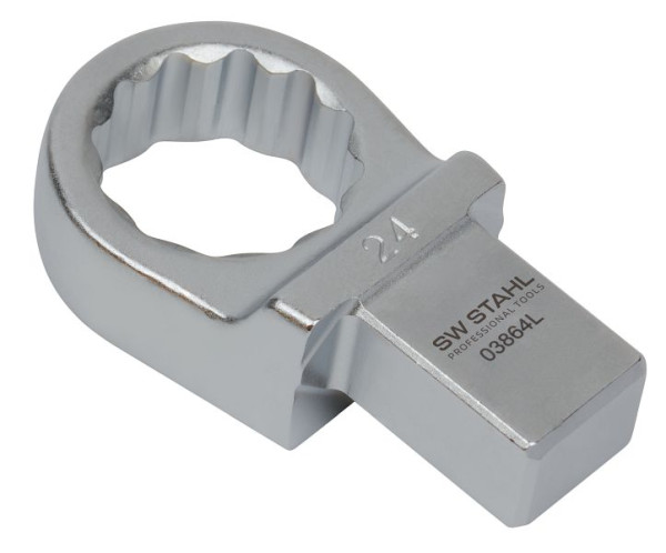 SW-Stahl Einsteck-Ringschlüssel, 24 mm, SW 24 Einsteckvierkant 14 x 18 mm, 03864L