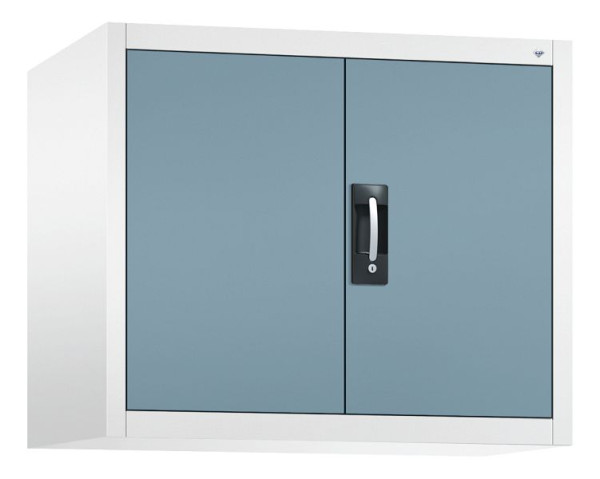 C+P Flügeltürenschrank Acurado-900, H790xB930xT500 mm, Weiß/Horizontblau, 9285-000 S10341