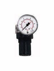 Riegler Druckregler (Membrandruckregler ohne Sekundärentlüftung, inkl. Manometer, für Wasser, Druckluft, nicht aggressive Gase), 101303