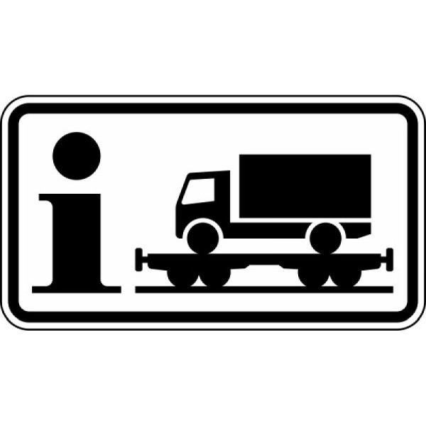 Stein HGS Information 'Rollende Landstraße' Nr. 1010-14, 750 x 412 mm, Flachform 3 mm, RA2, 1010-14-323