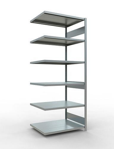 Schulte Fachbodenregal, Anbaufeld, 6 Lagerebenen, Fachlast 250 kg, 1006 x 836 x 2500 mm, 278826