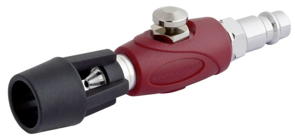 Kraftwerk Mini Druckluft Ausblaspistole mit Turbo Düse und progressiver Luftmengenerhöhung, 31033