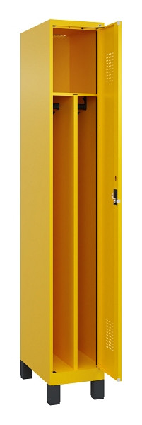C+P Spind Evolo PLUS, mit Füßen, 1 Abteil, 1950x300x500mm, 1023/1023, Verschluss Zylinderschloss, 049010-10F S10049