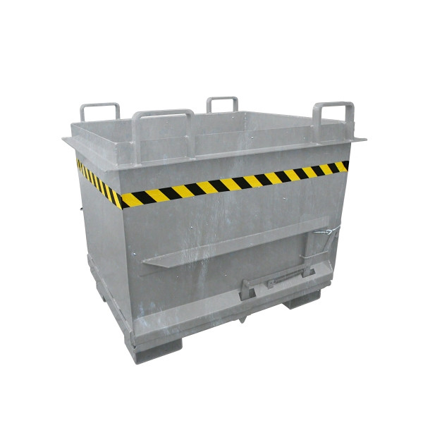 Eichinger Industrie Klappbodenbehälter in konischer Ausführung, 1000 kg, 500 Liter feuerverzinkt, 20330800002000