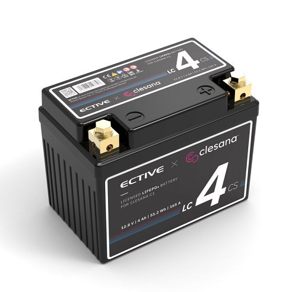 ECTIVE x Clesana LC4 CS 12.8V 4Ah 220CCA LiFePO4 Battery, TN7281
