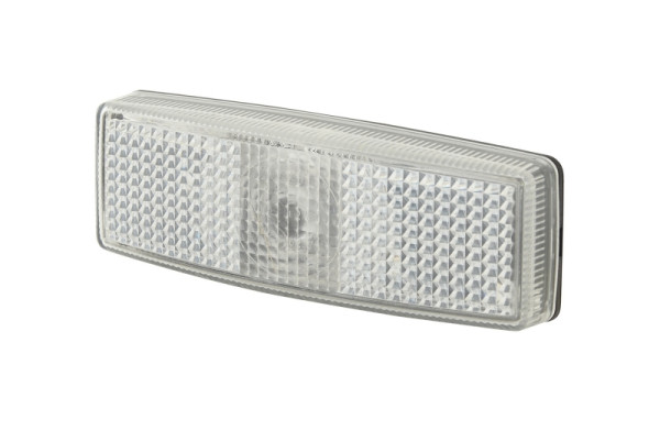 HELLA Positionsleuchte, Halogen, 12V, Anbau/Schraubanschluss, Lichtscheibenfarbe: glasklar, Frontanbau/rechts/links, 2PG 006 717-021