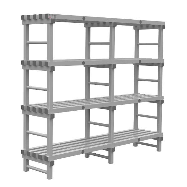 REA Grey Euro-Regal 1800(L)x500(T)x1750(H)mm mit 4 Ständern, 308.253