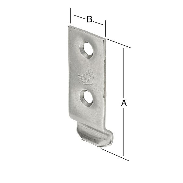 Vormann Schließhaken 46 x 18 gekröpft, VE: 20 Stück, 010009018