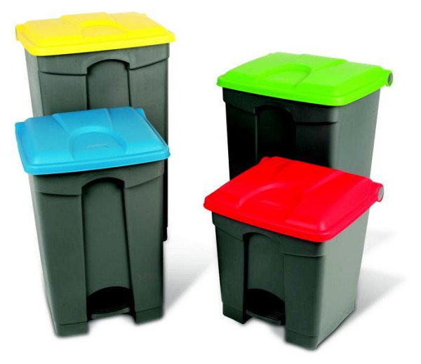 Orgavente Treteimer-zweifarbig aus PP, antrazit/weiß, HxBxT 435x410x398 mm, 30 Liter, SO-1230-GWHT