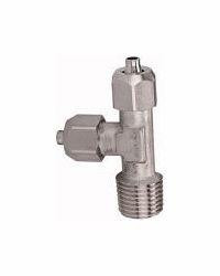 Riegler L-Einschraubverschraubung, Außengewinde konisch nach ISO 7-1, Edelstahl, 110707